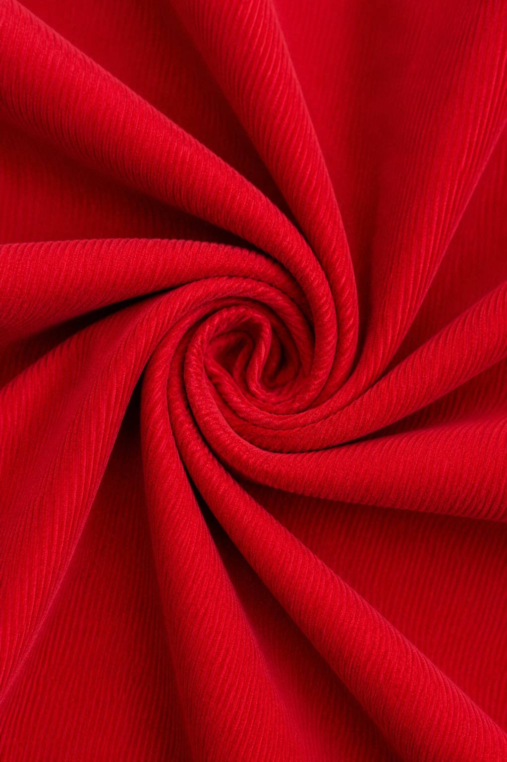 Smocked Christmas Corduroy Red Short Sleeve Toddler Girl Dress