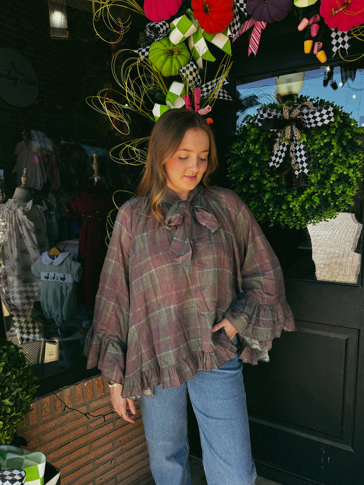 Plaid and Pretty Blouse