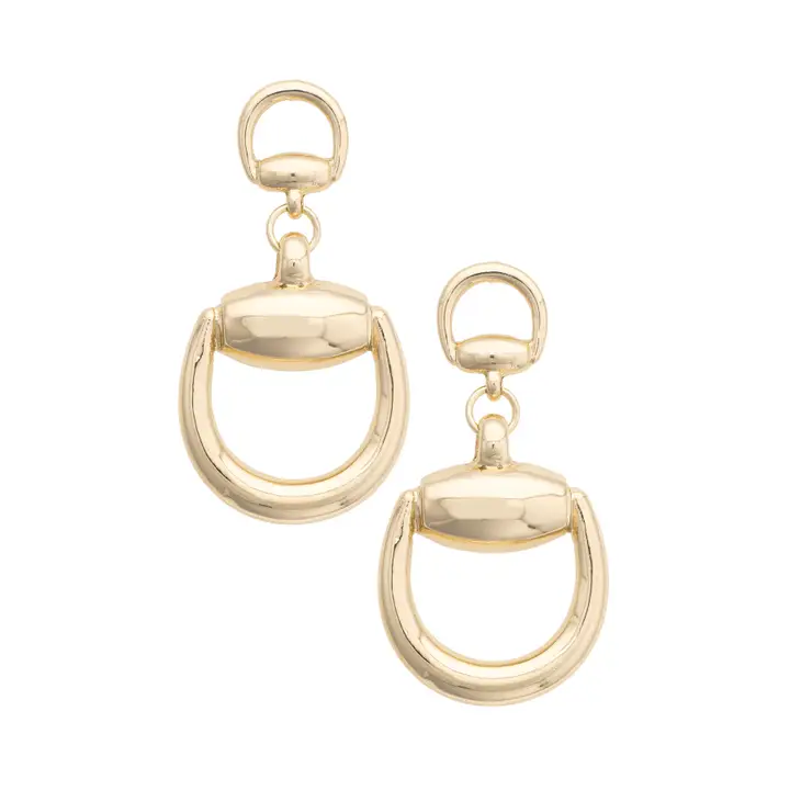 Statement Horsebit Earrings
