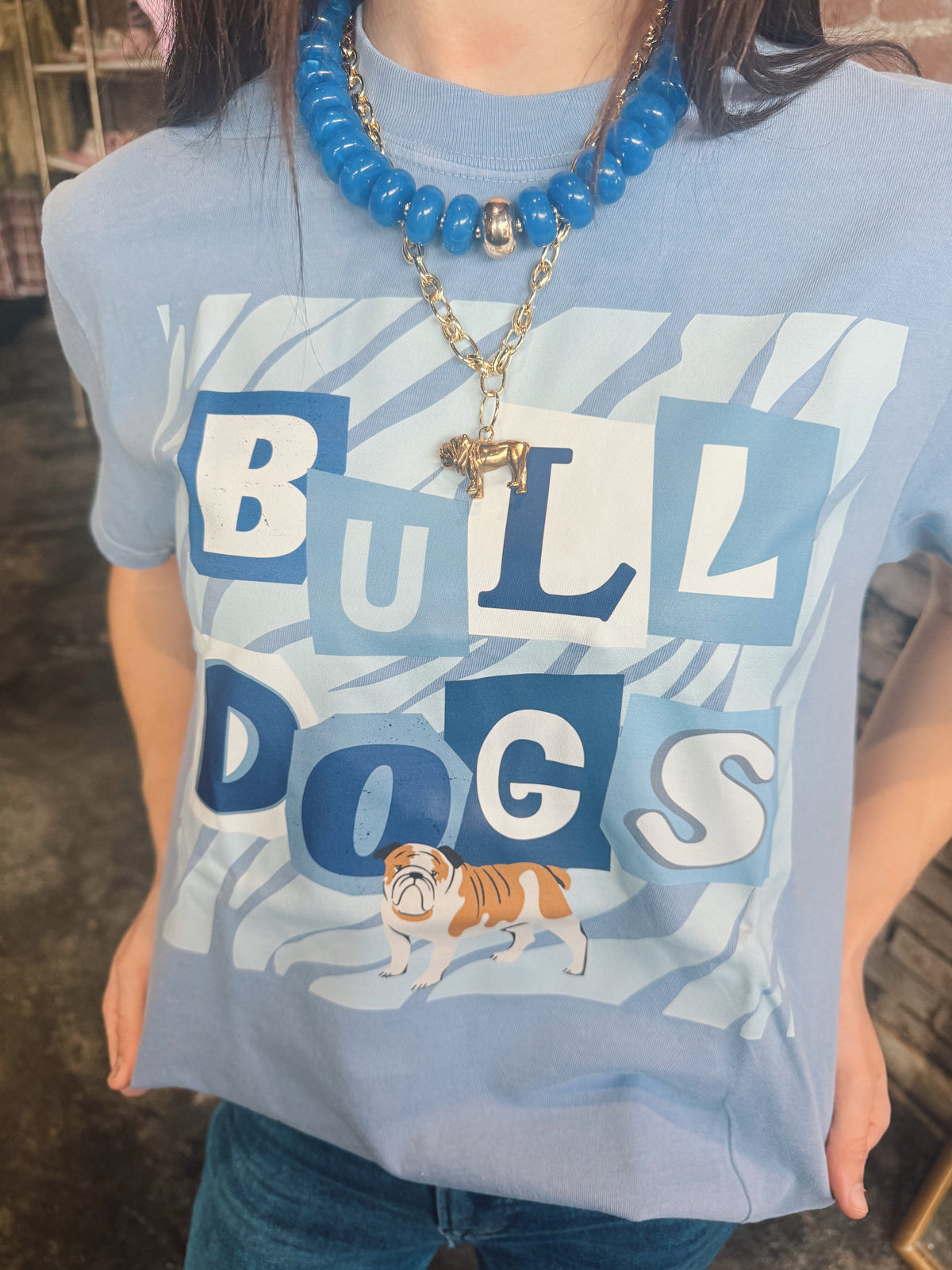 Blue Bulldog Tee