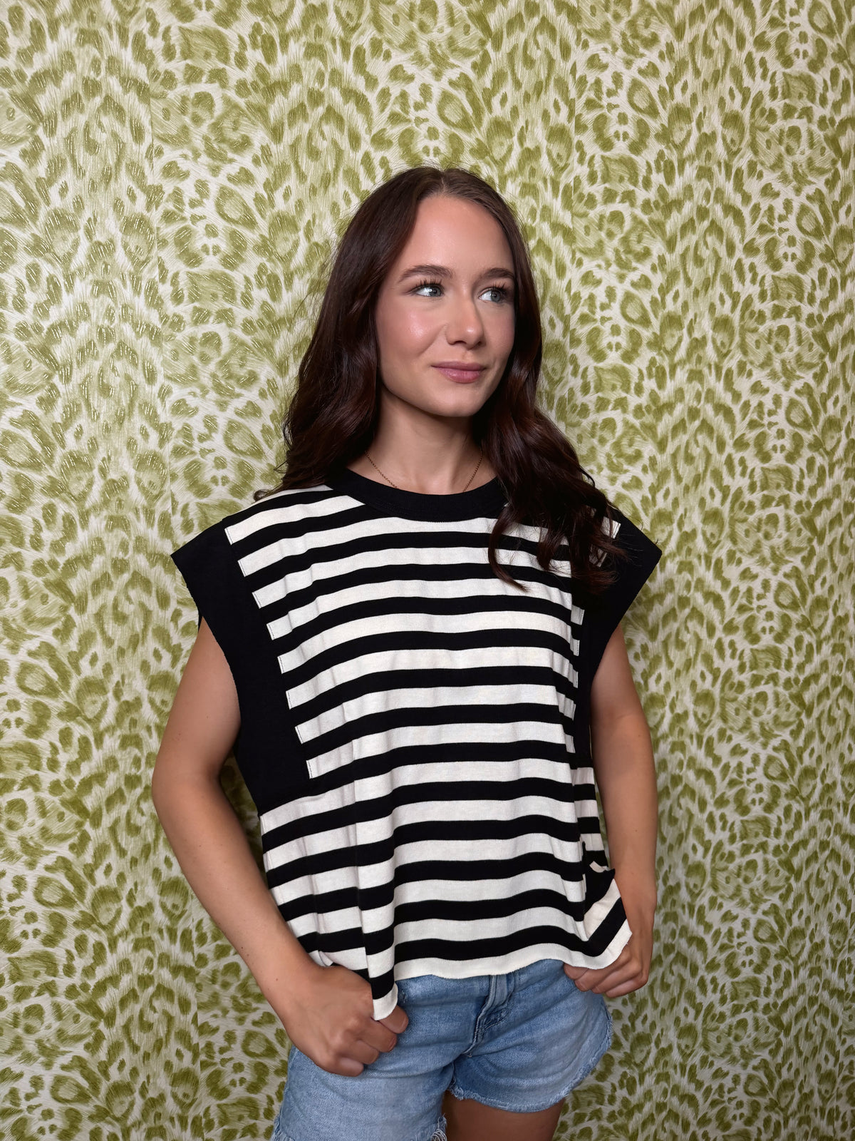 The Weekend Stripe Muscle Tank