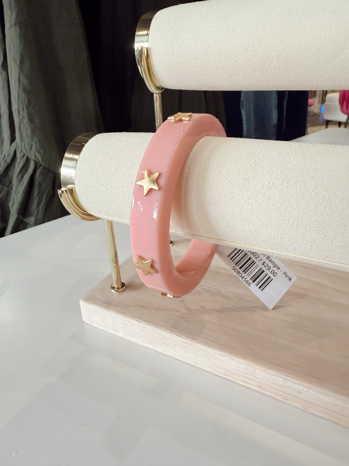 Star Resin Bangle - Pink