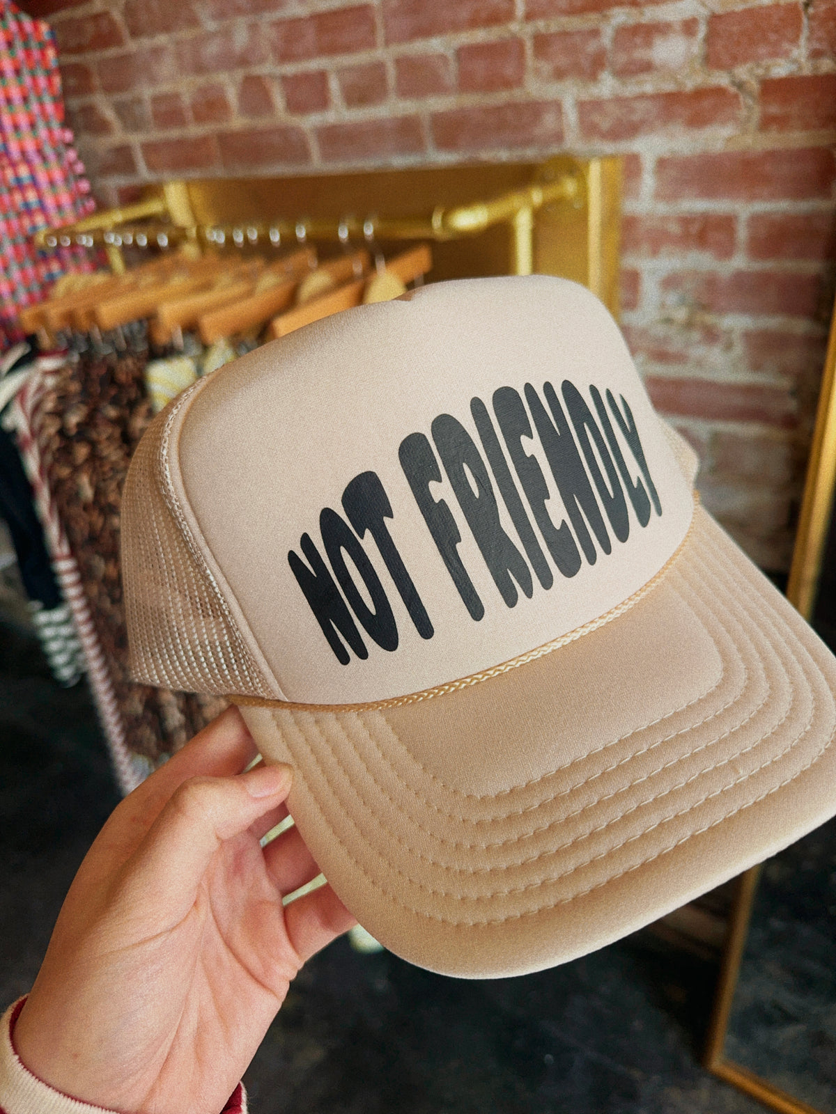 Not Friendly Trucker Hat