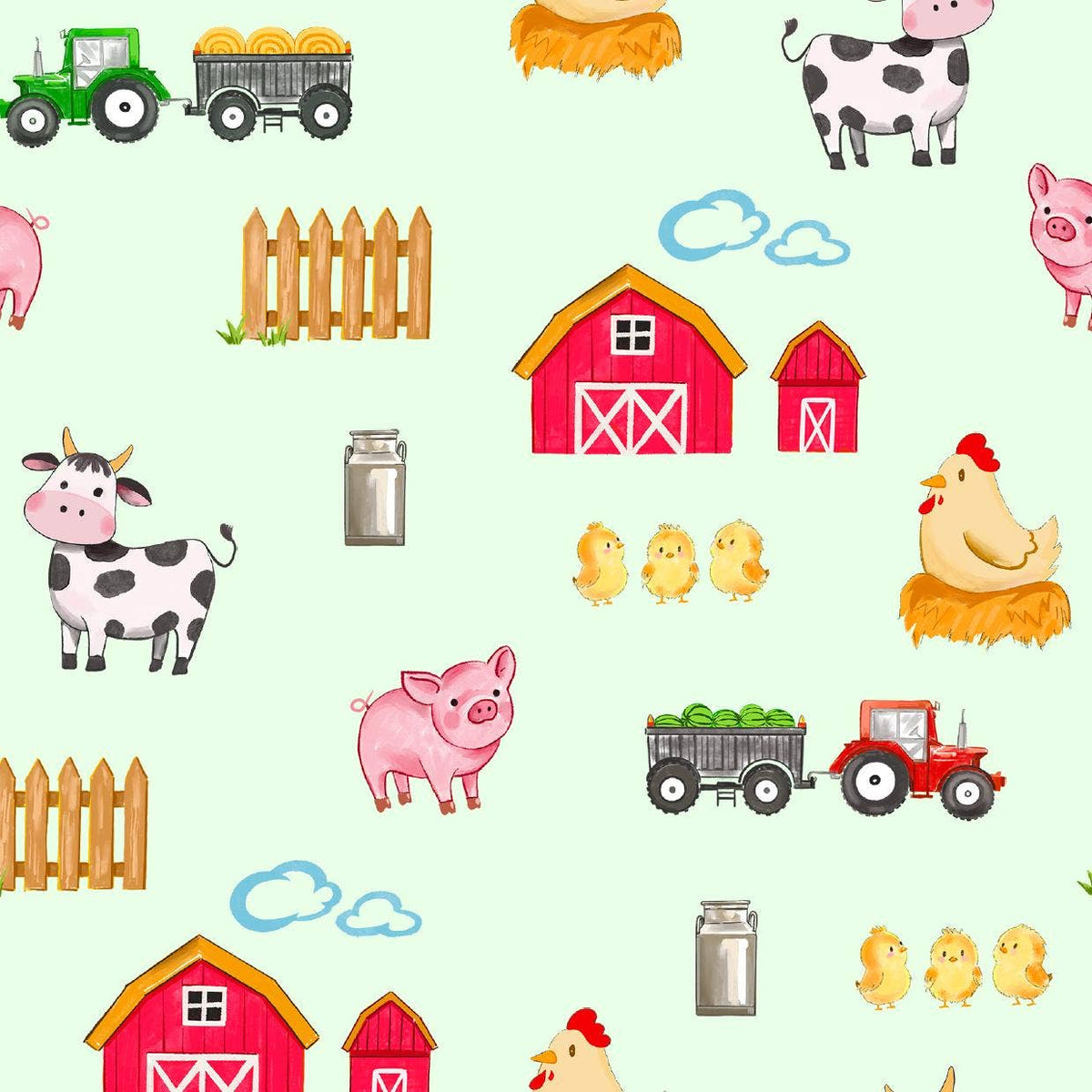Muslin Quilt Baby & Kids Blanket Little Farmer
