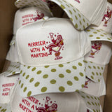 Merrier with Martini - Chartreuse Polka Dot Trucker Hat