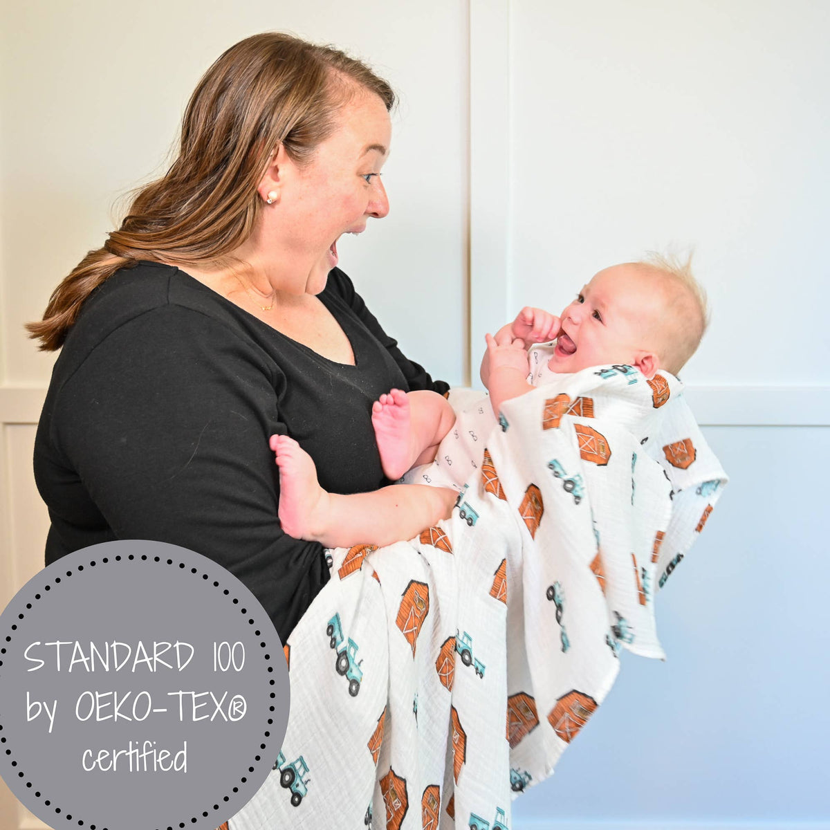 Baby Muslin Swaddle Blanket 47x47 How We Roll