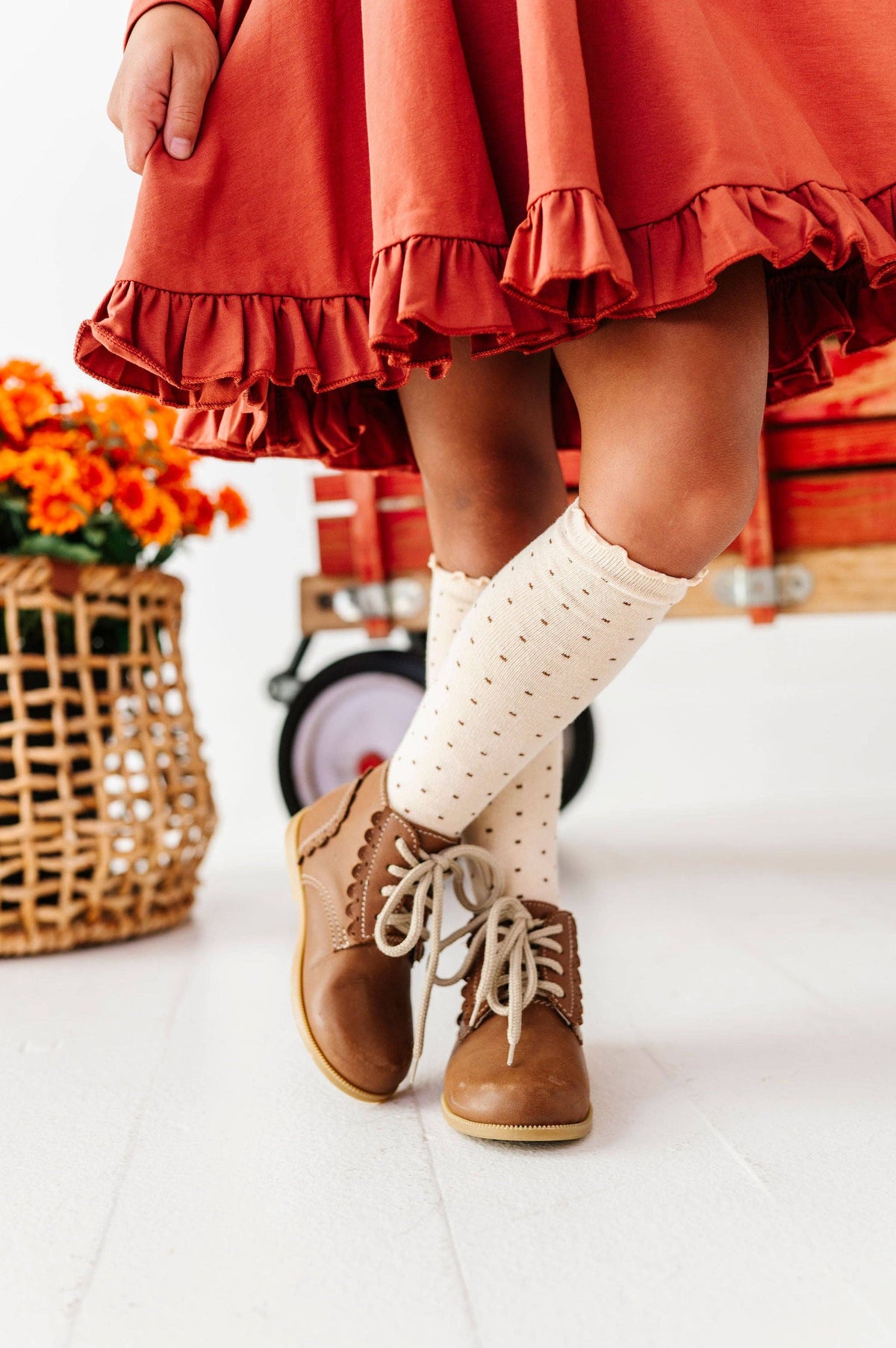Dottie Knee Socks - Vanilla