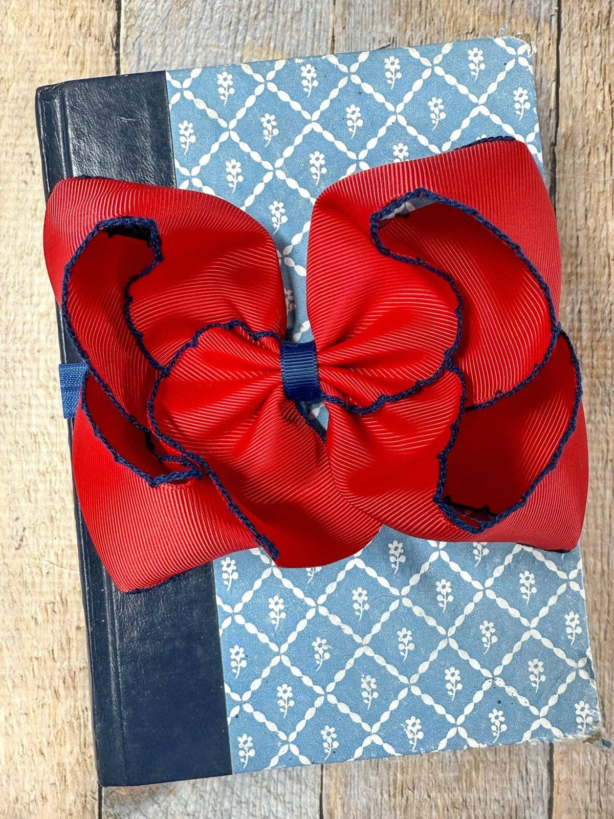 5" Classic Moonstitch Boutique Bows Girls Hair Accessories | Clip or Headband