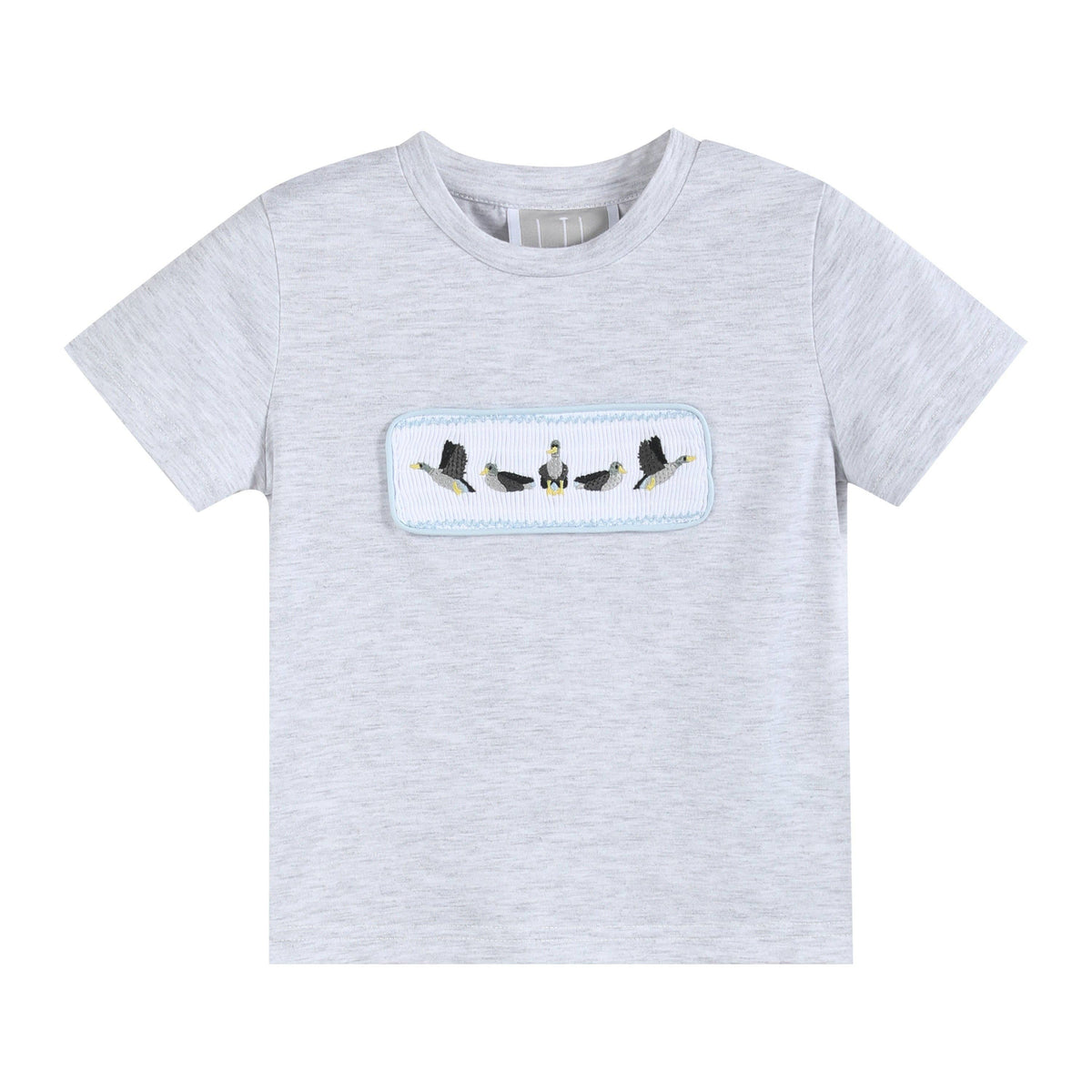 Light Gray Mallard Smocked Shirt and Shorts