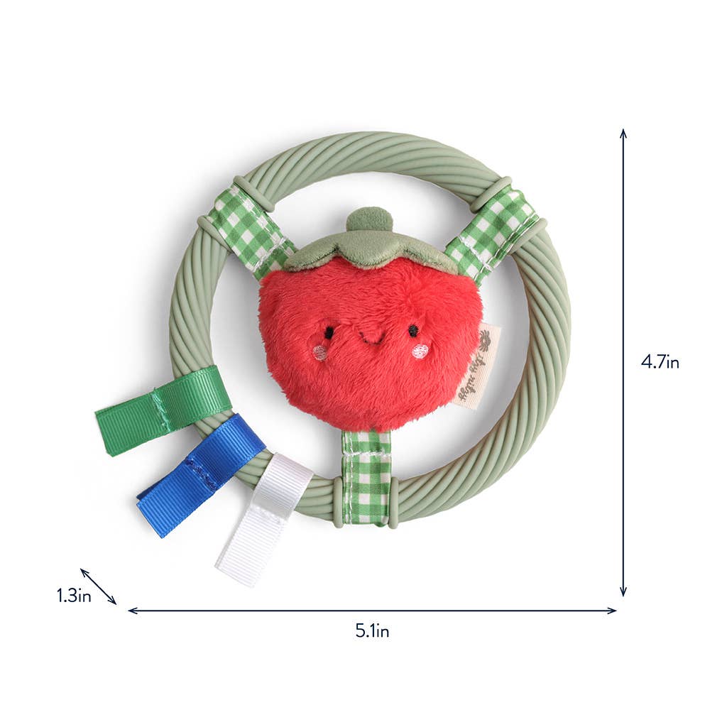 Itzy Ring Pal™ - Teething Ring with Plush Character