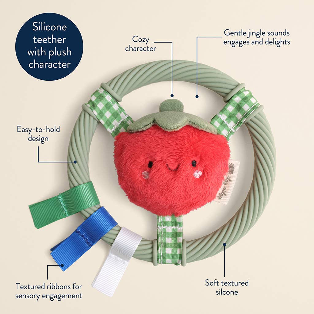 Itzy Ring Pal™ - Teething Ring with Plush Character