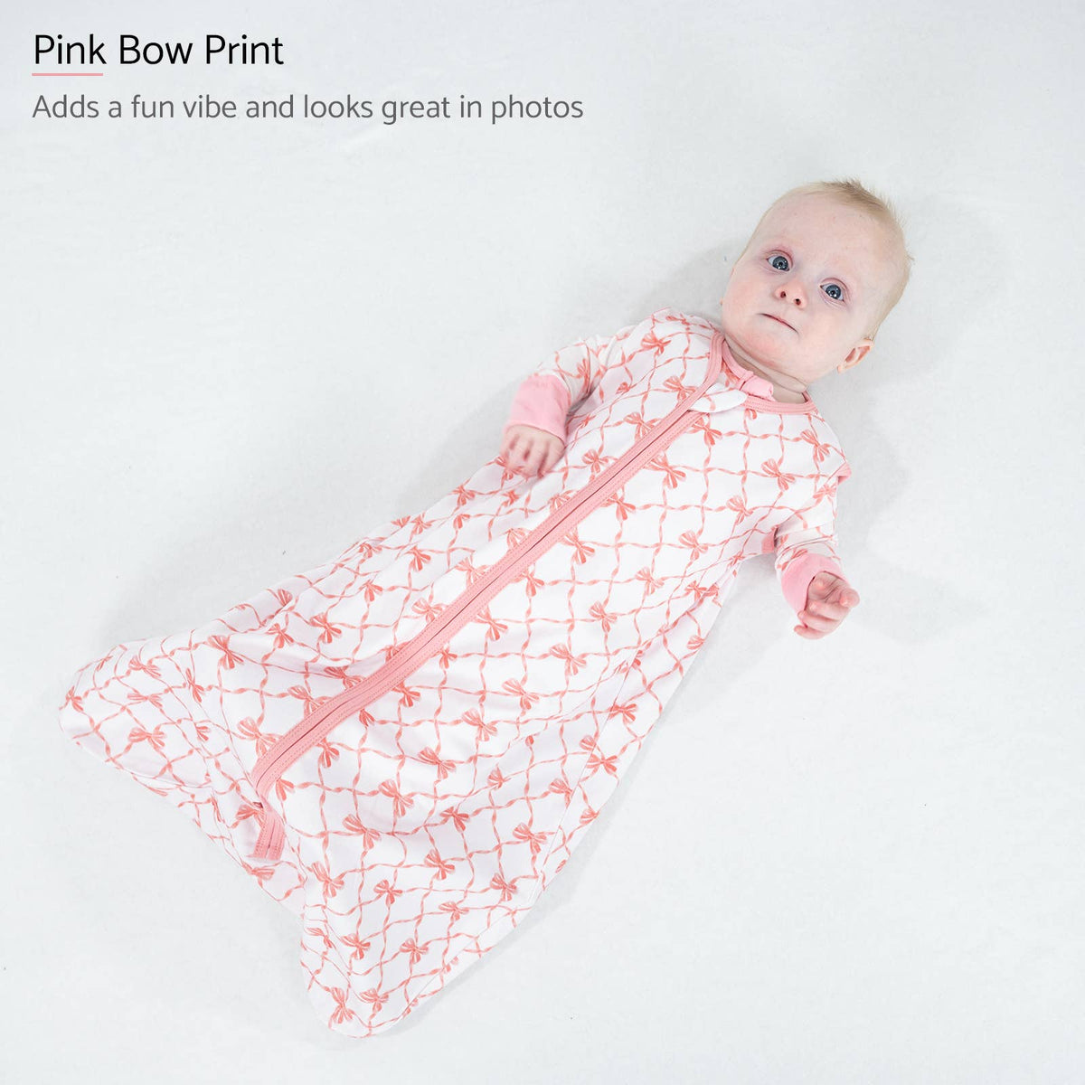 Organic Cotton Sleep Sack 0.5 TOG Beautiful Bows