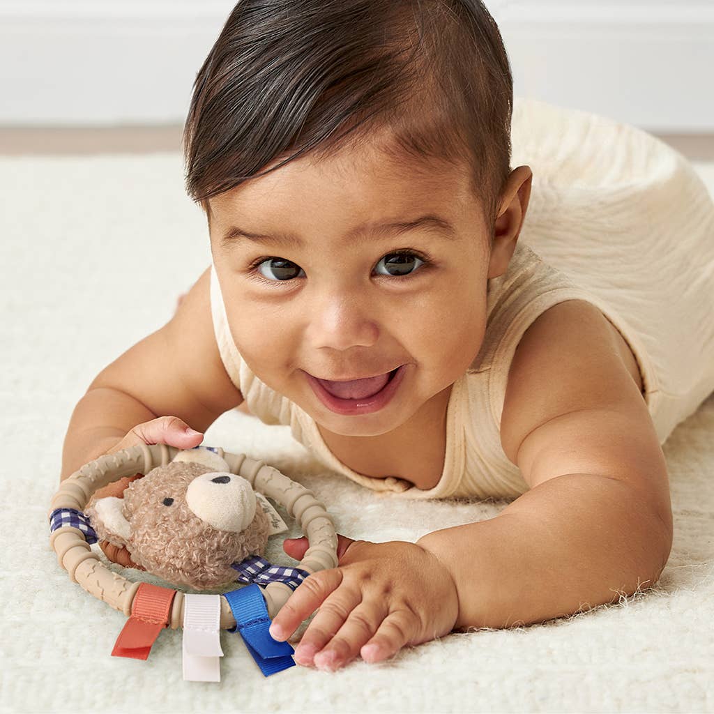 Itzy Ring Pal™ - Teething Ring with Plush Character