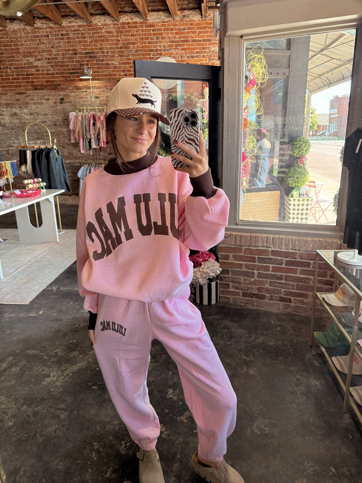 Lulu Mac Pink/Brown Set