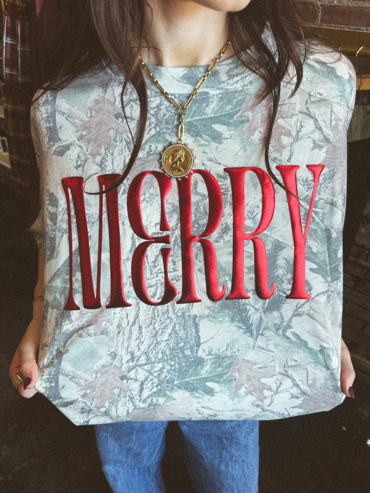 Merry Mood Camo Tee