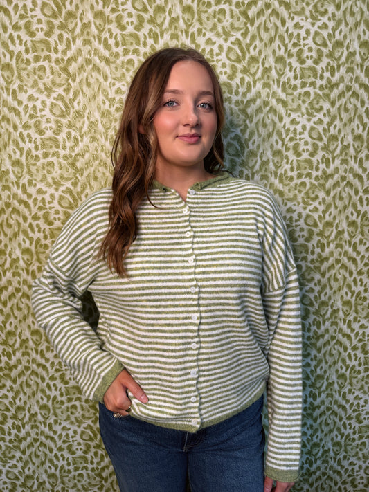 The Lucky Striped Cardigan