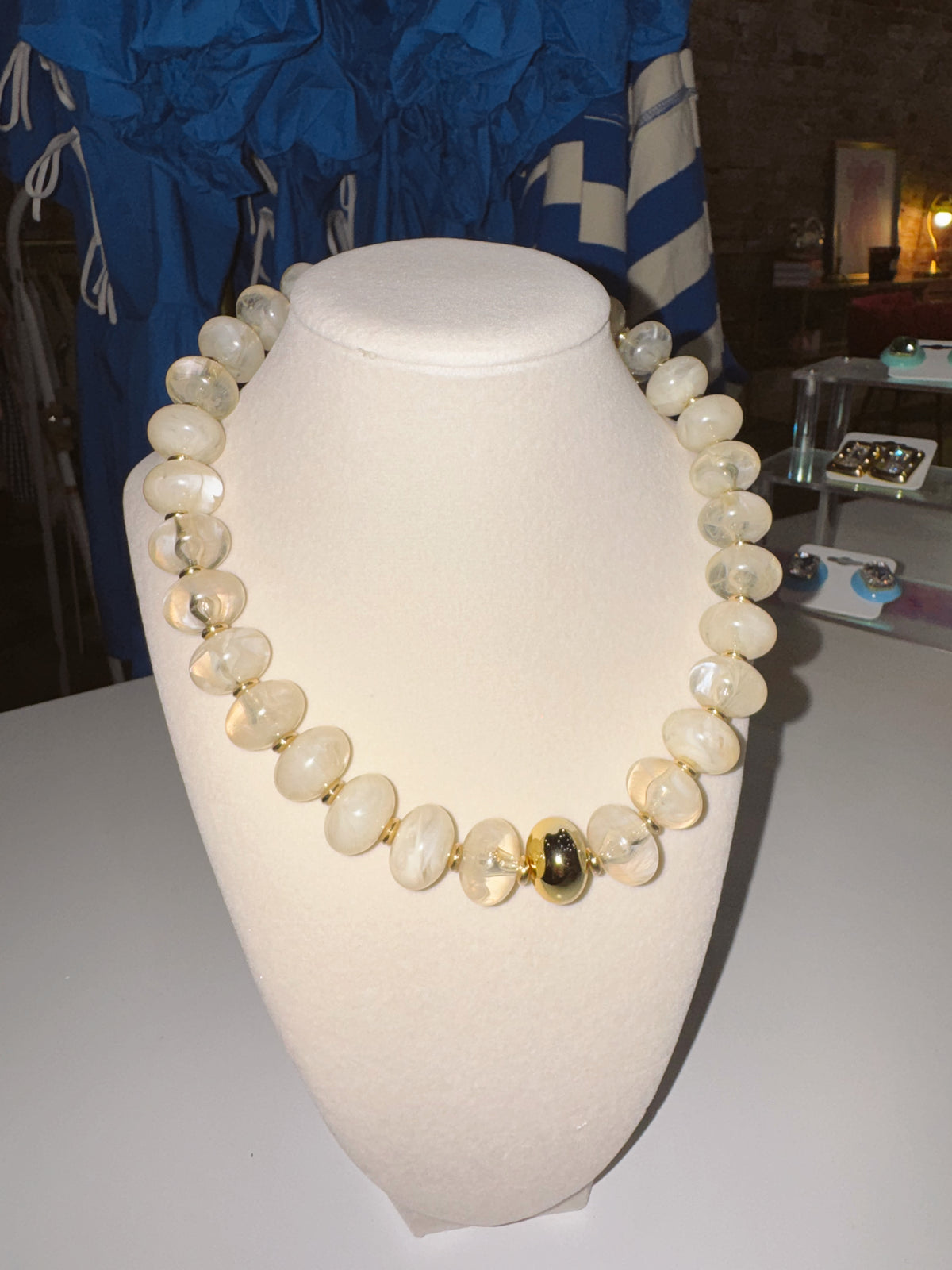 White Chunky Necklace