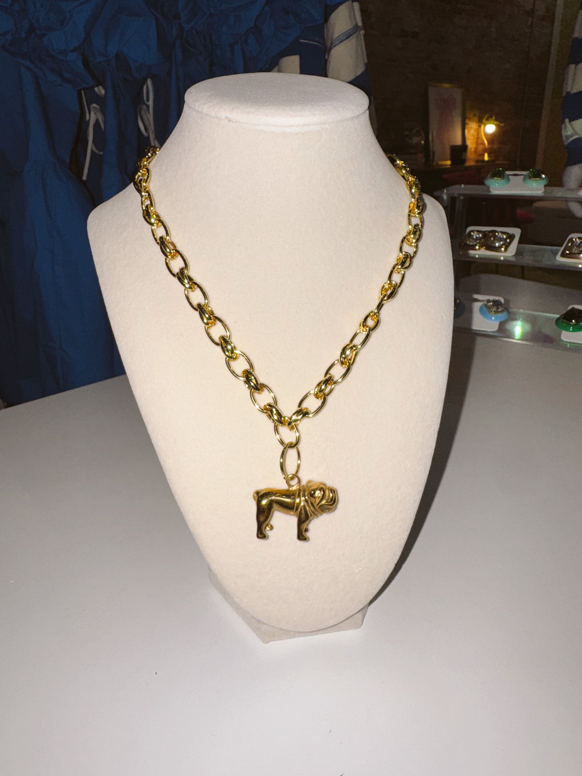 Bulldog Chain Necklace