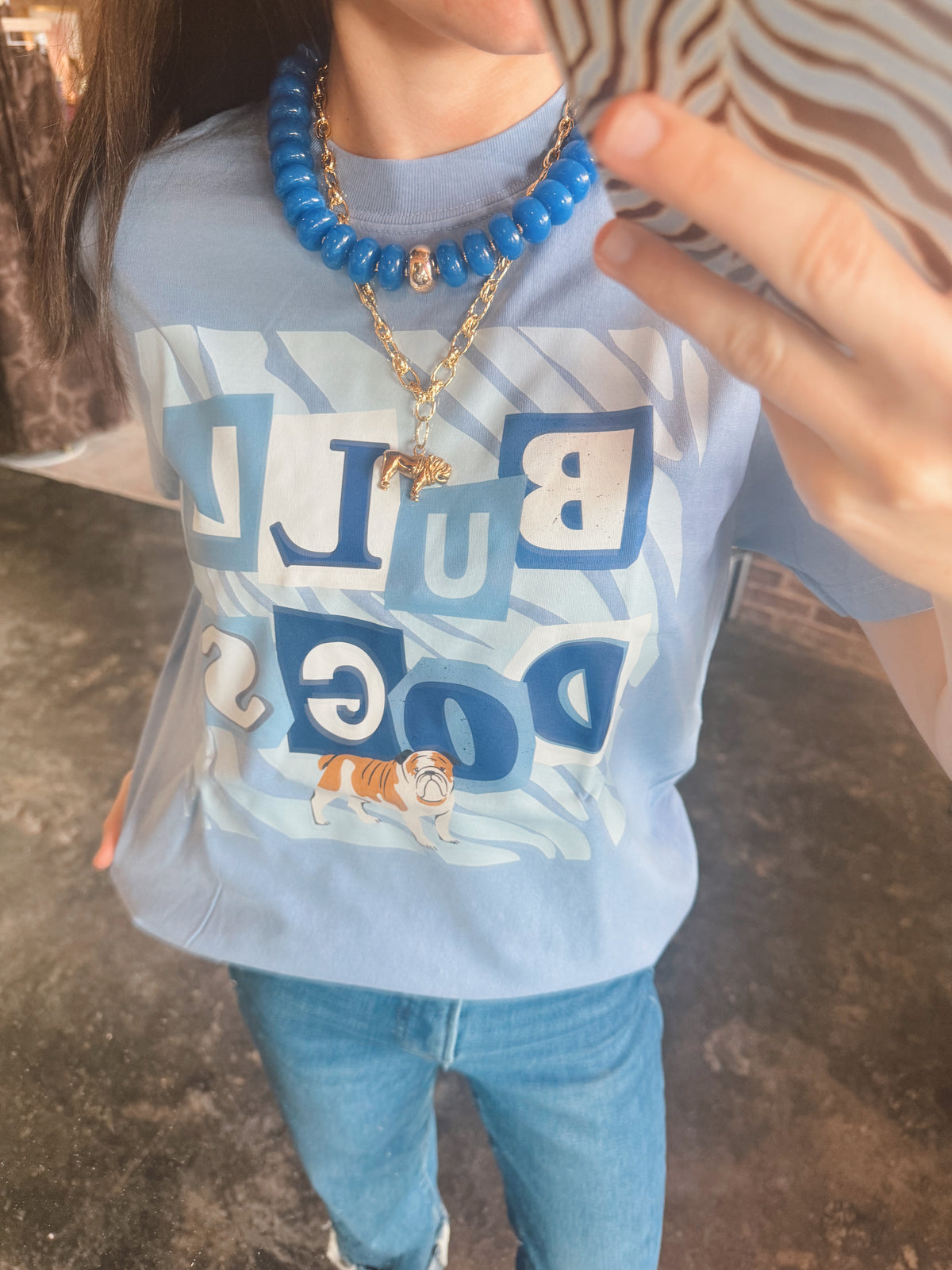 Blue Bulldog Tee
