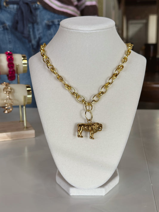 Bulldog Chain Necklace