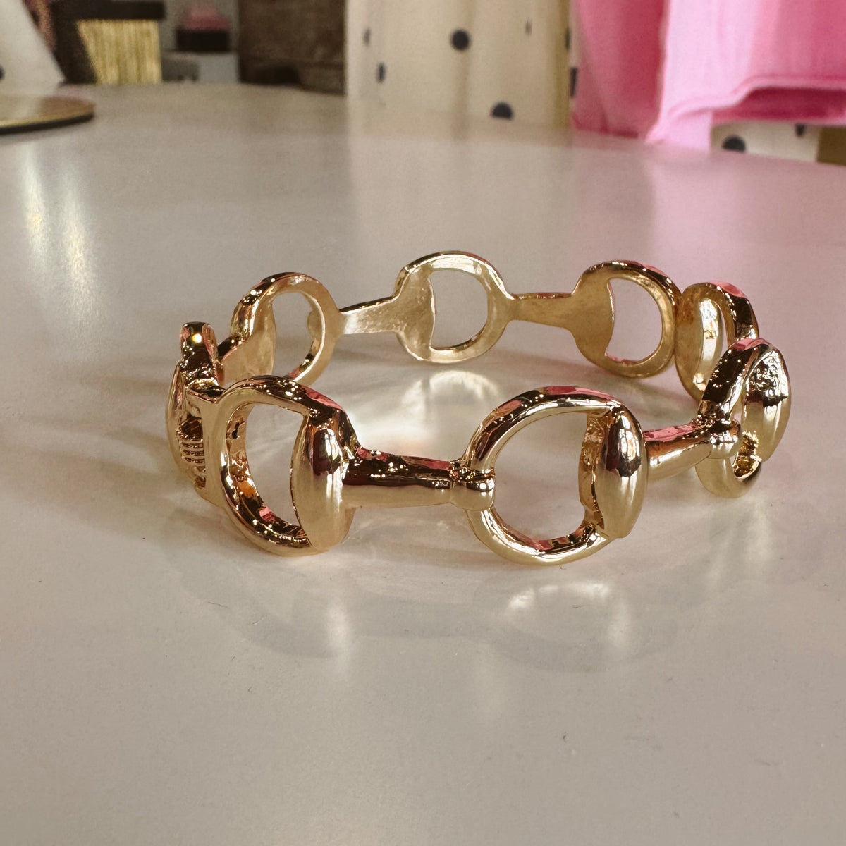 A Bit of Gold Cuff Bracelet