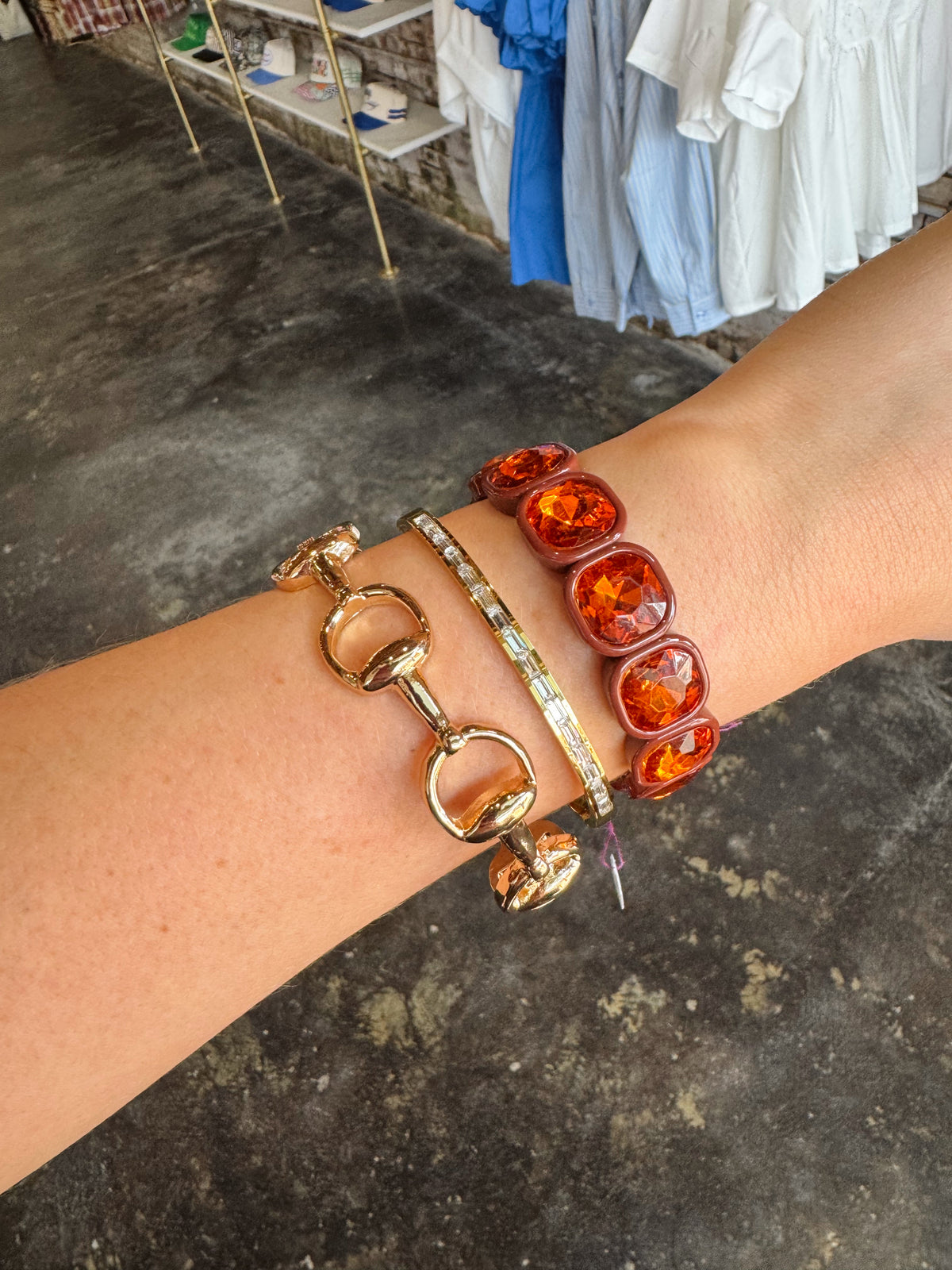A Bit of Gold Cuff Bracelet