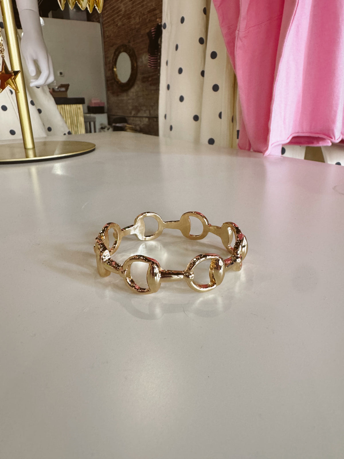 A Bit of Gold Cuff Bracelet