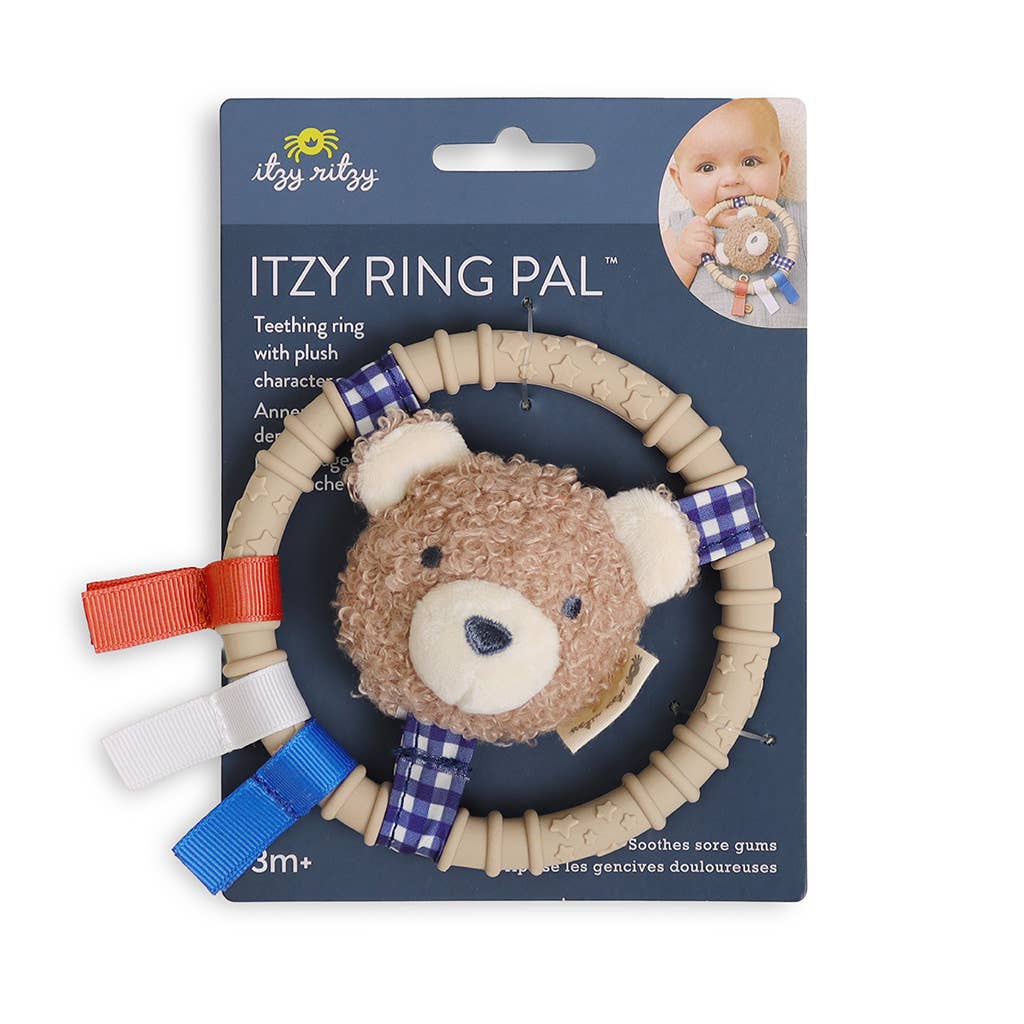 Itzy Ring Pal™ - Teething Ring with Plush Character