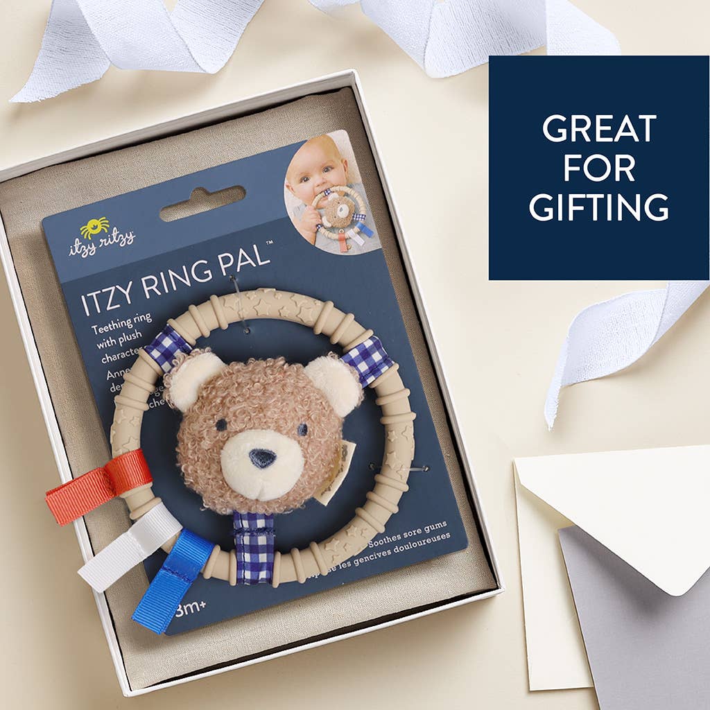 Itzy Ring Pal™ - Teething Ring with Plush Character