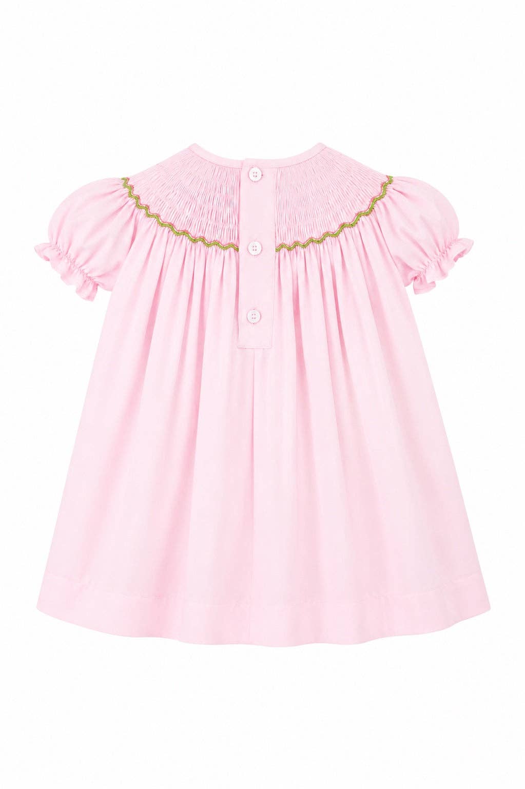 Smocked Christmas Trees Bishop Toddler Girl Dress