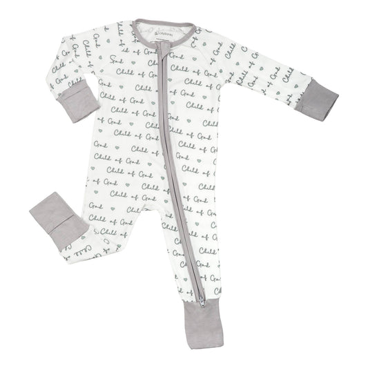 Bamboo Baby Convertible Zipper Pajama Child Of God