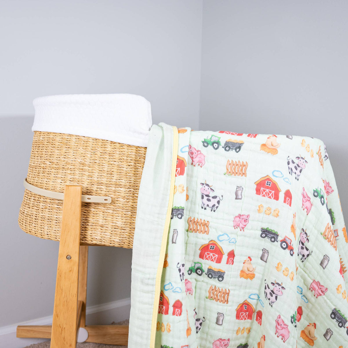 Muslin Quilt Baby & Kids Blanket Little Farmer