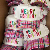 Merry & Bright - Confetti Plaid Trucker Hat